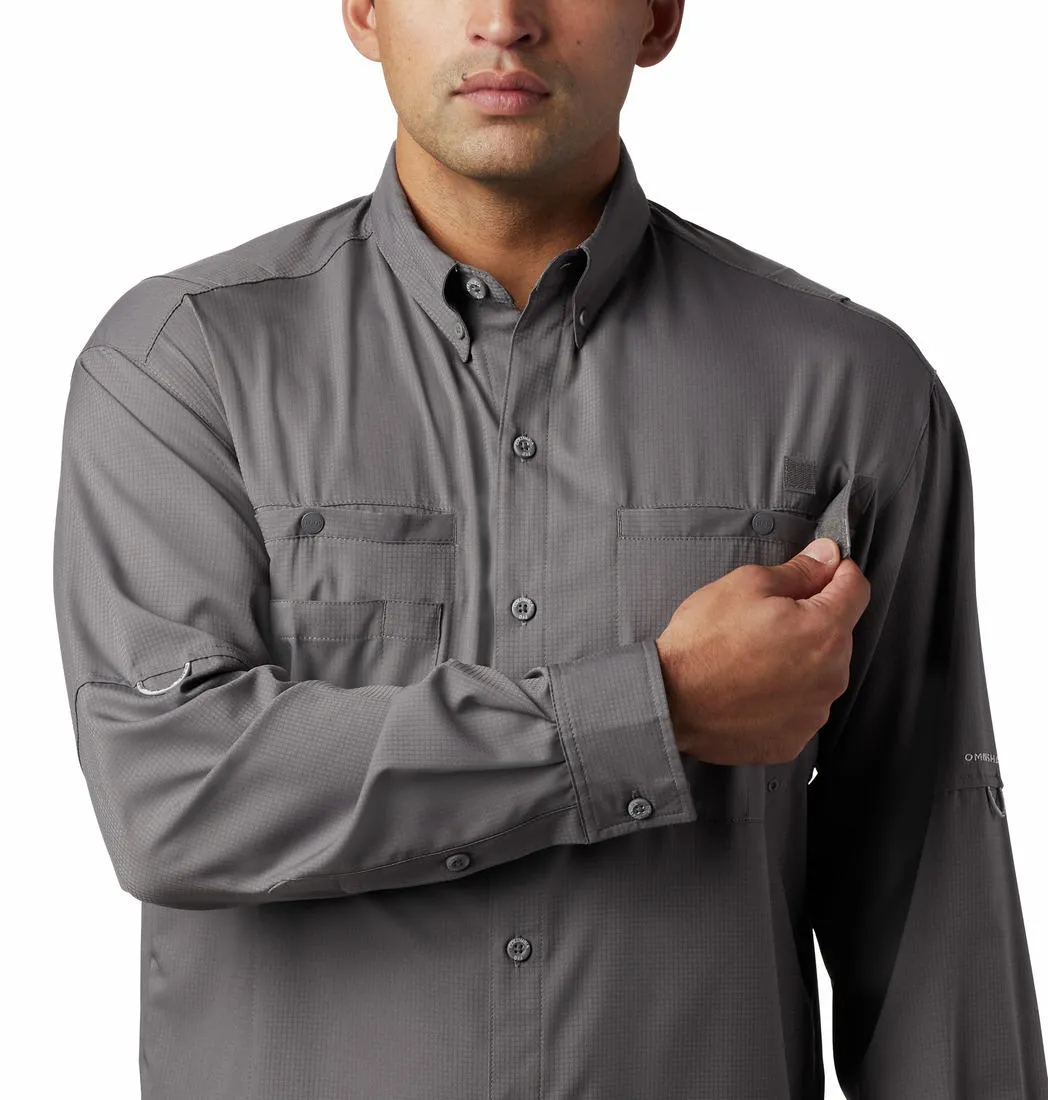 Columbia Men Grey Columbia Men Tamiami Ii Long Sleeve Shirt