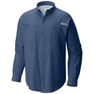 Columbia Men Navy Blue Tamiami II Long Sleeve Shirt