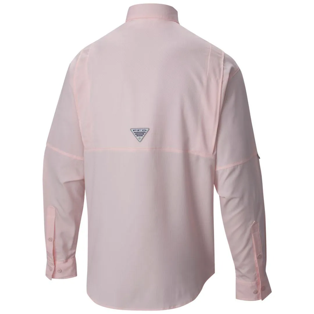 Columbia Men Pink Tamiami II Long Sleeve Shirt