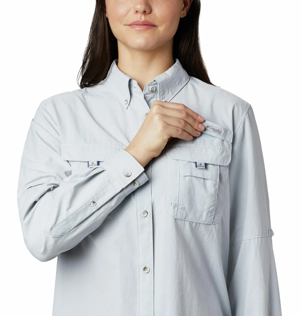 Columbia Women Grey Columbia Women Bahama Long Sleeve Shirt