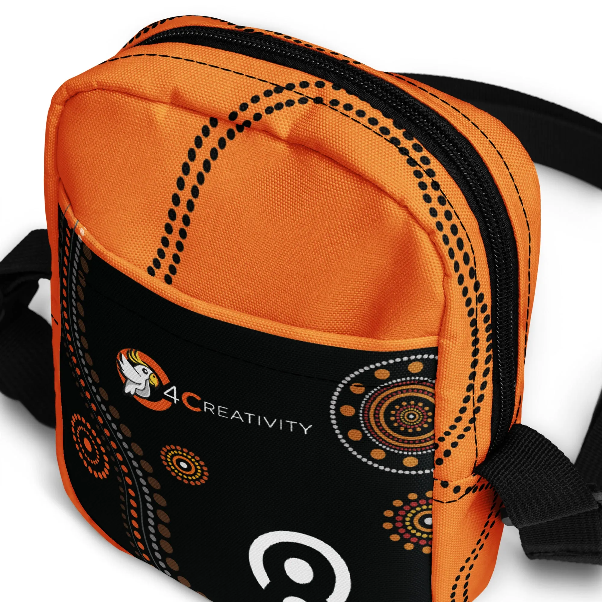 Contemporary Aboriginal Art Utility Crossbody Bag