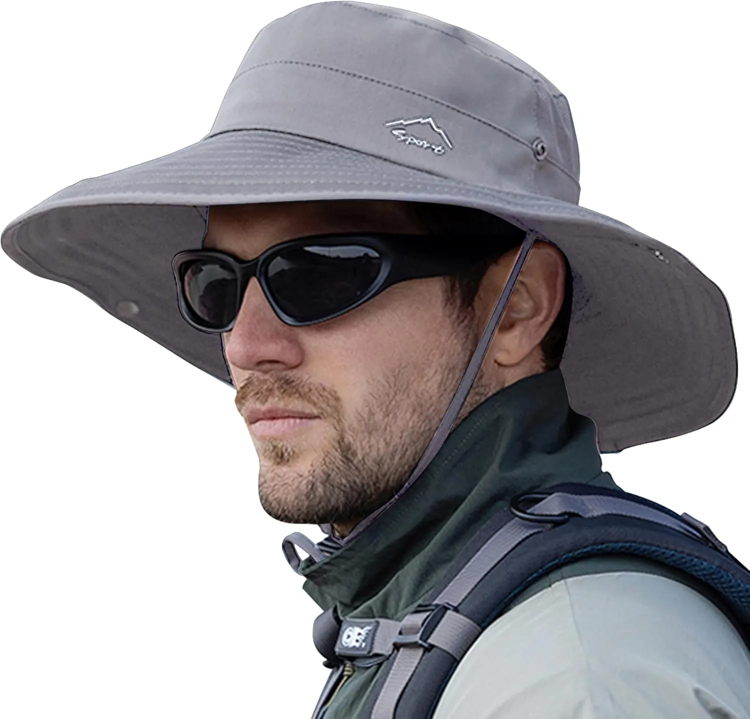 Cooling Sun Hat for Men Women,Wide Brim Bucket Hat Foldable Boonie Hat for Fishing Hiking Garden Safari Beach