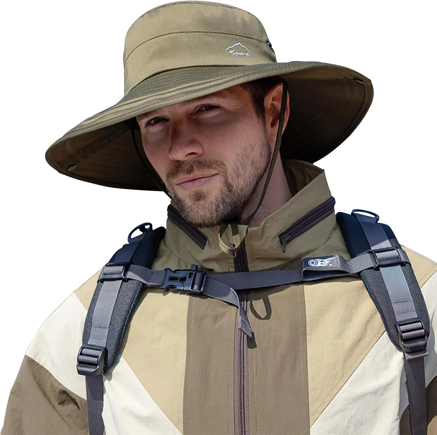 Cooling Sun Hat for Men Women,Wide Brim Bucket Hat Foldable Boonie Hat for Fishing Hiking Garden Safari Beach