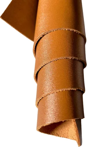 Cowhide Leather Sheets for Crafts, Tooling, Sewing Hobby, Thick Pieces (Brown, 12"X24")