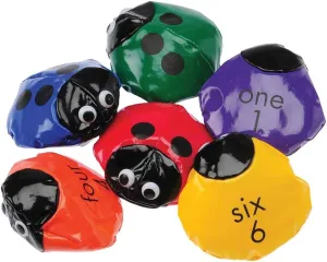 Cre8tive Minds Number Bean Bags for Kids, Playroom & Classroom Supplies, Create Fun Bean Bag Toss Math Games, Set of 6 Beanbags, Active Play, Multicolor - Toddler Toys for All Ages