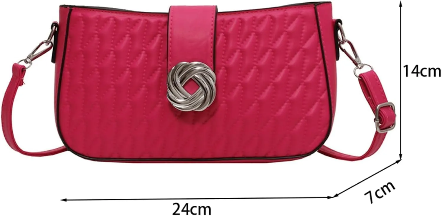 Crossbody Bags for Women Small Purse PU Leather Shoulder Bag Trendy Handbag Satchel Evening Bag