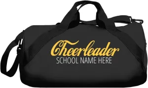Custom School Name Cheer Duffel Bag: Barrel Duffel Bag