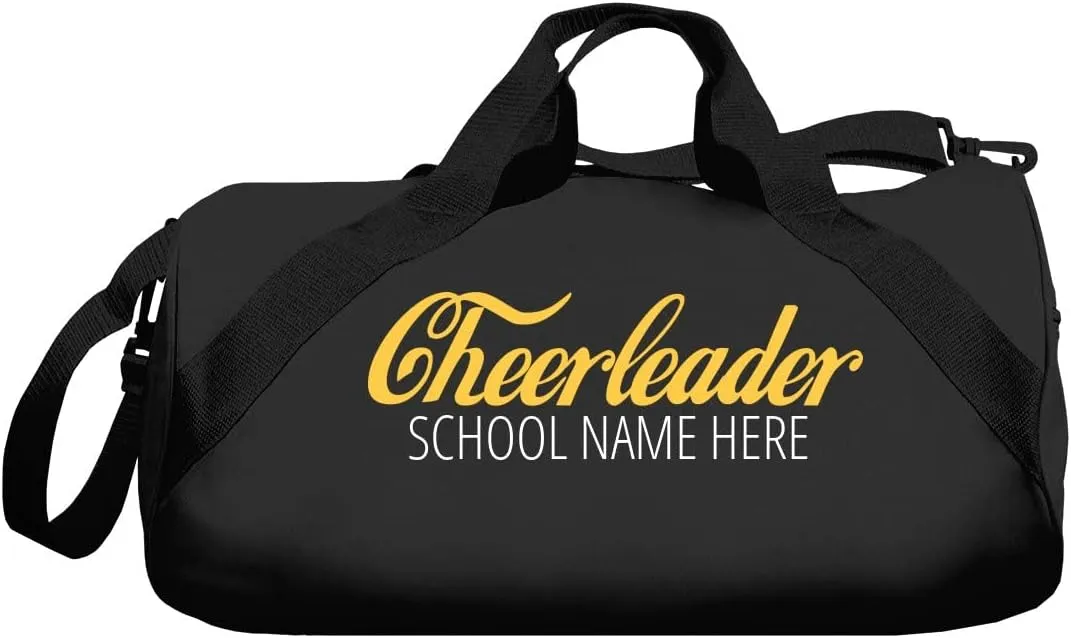Custom School Name Cheer Duffel Bag: Barrel Duffel Bag
