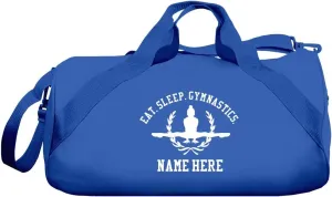 CustomizedGirl Personalized Duffle Gym Bag - Gym Bag for Women, Polyester Duffle Bag for Men with Detachable & Adjustable Shoulder Strap, Cheer Bag with Custom Name & Side Zipper Compartment