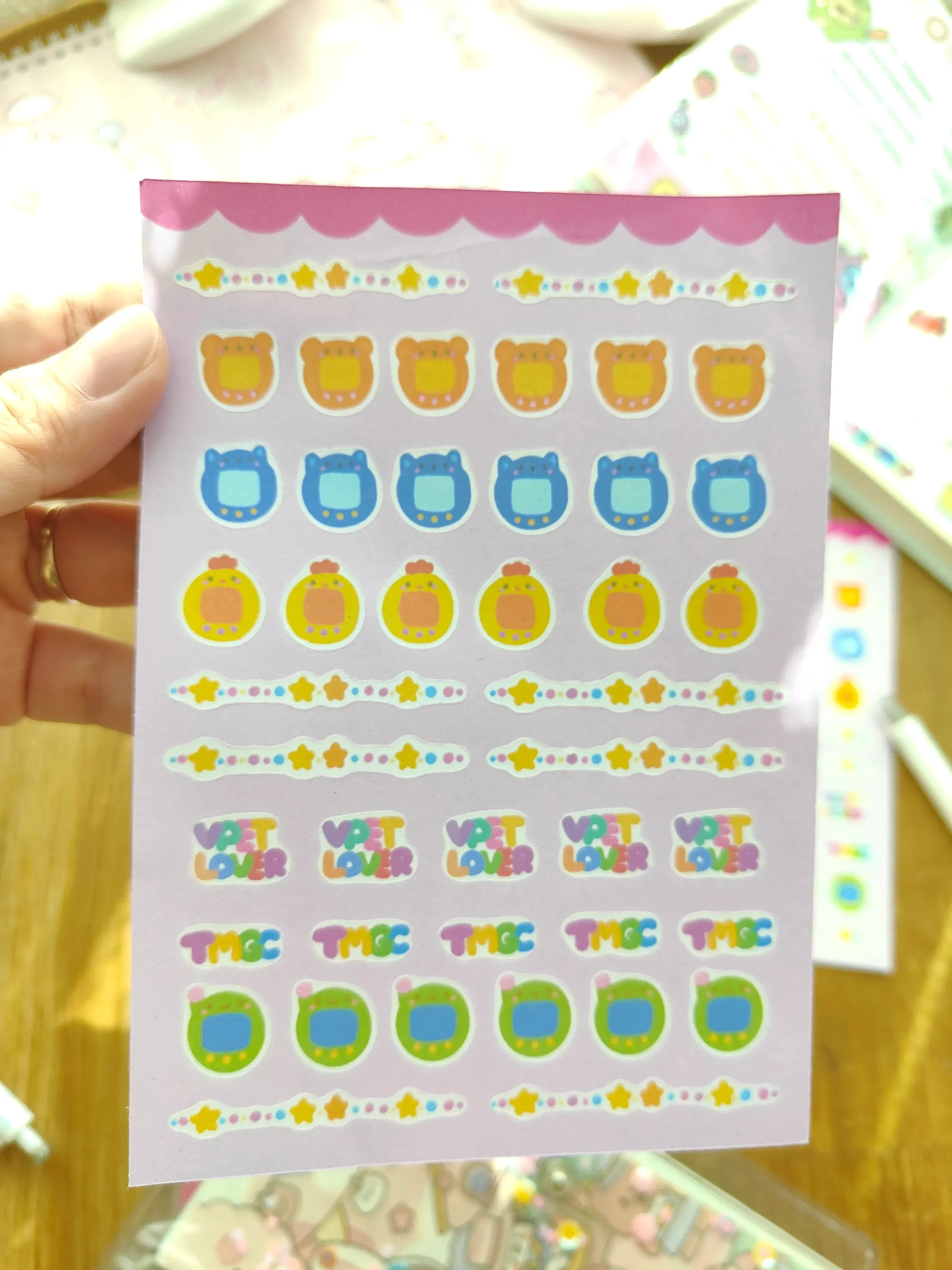 Cute Tamagotchi Stickers set