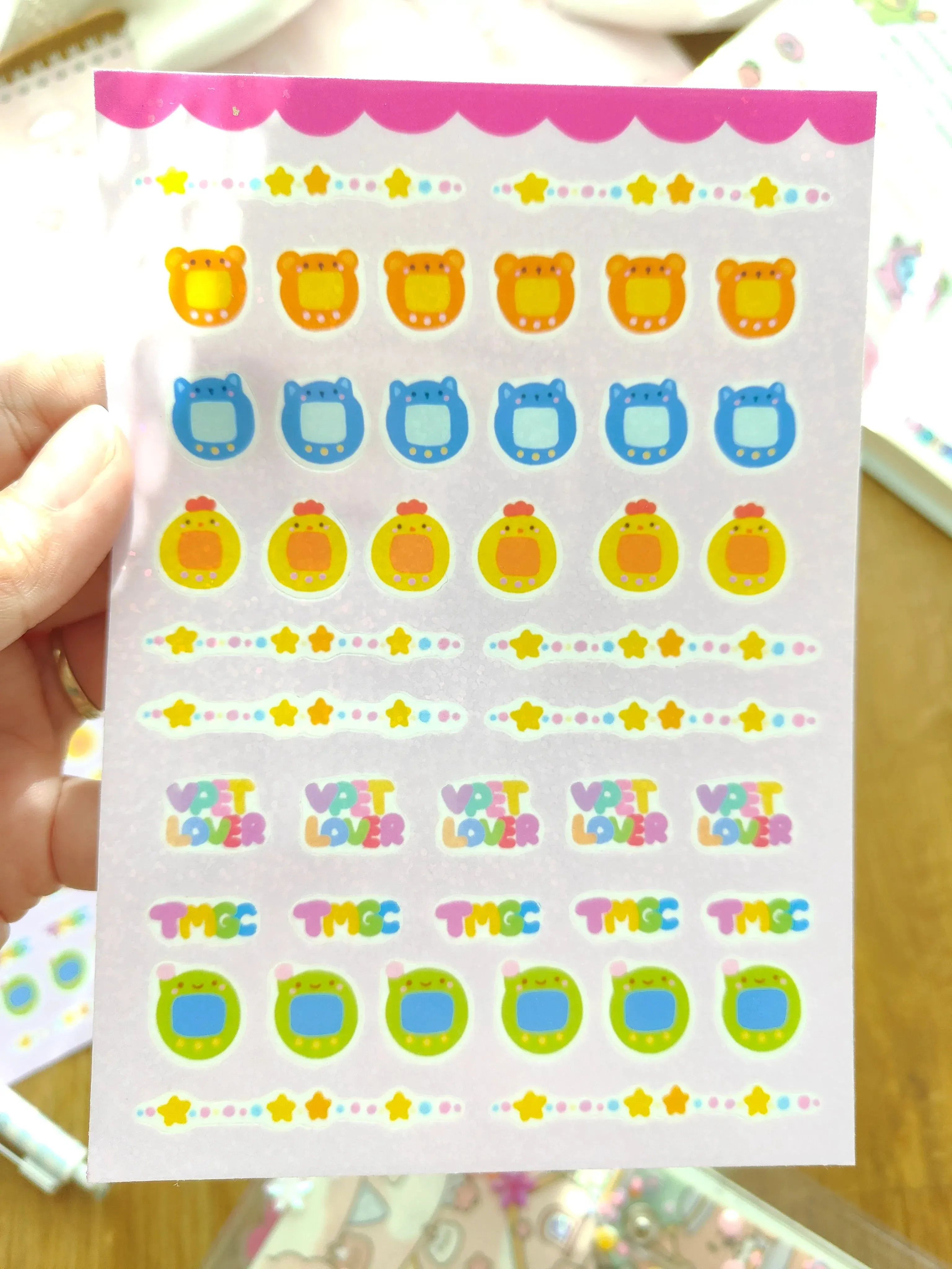 Cute Tamagotchi Stickers set