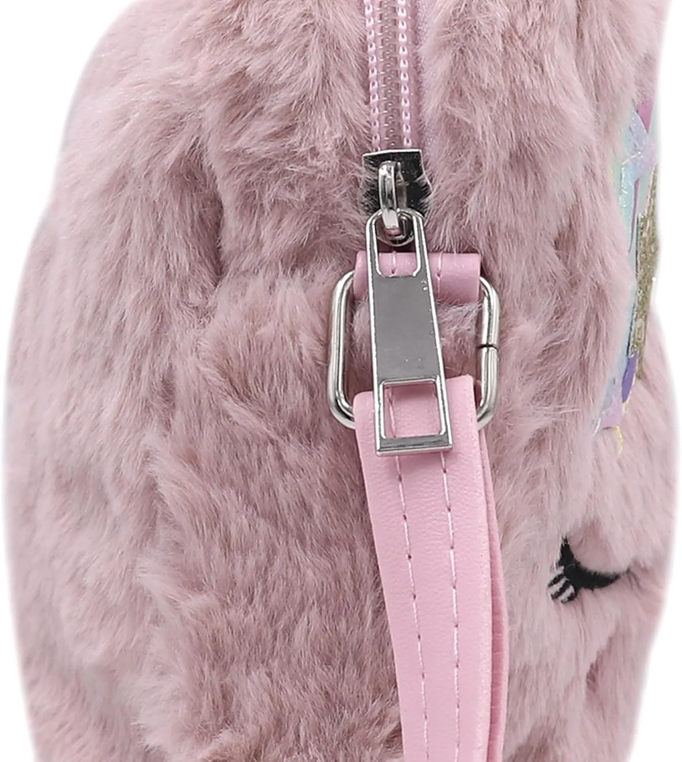 Cute Unicorn Crossbody Purse Pink Fluffy Satchel Shoulder Bag Animal Plush Messenger Bag Kawaii Purse Unicorn Gift
