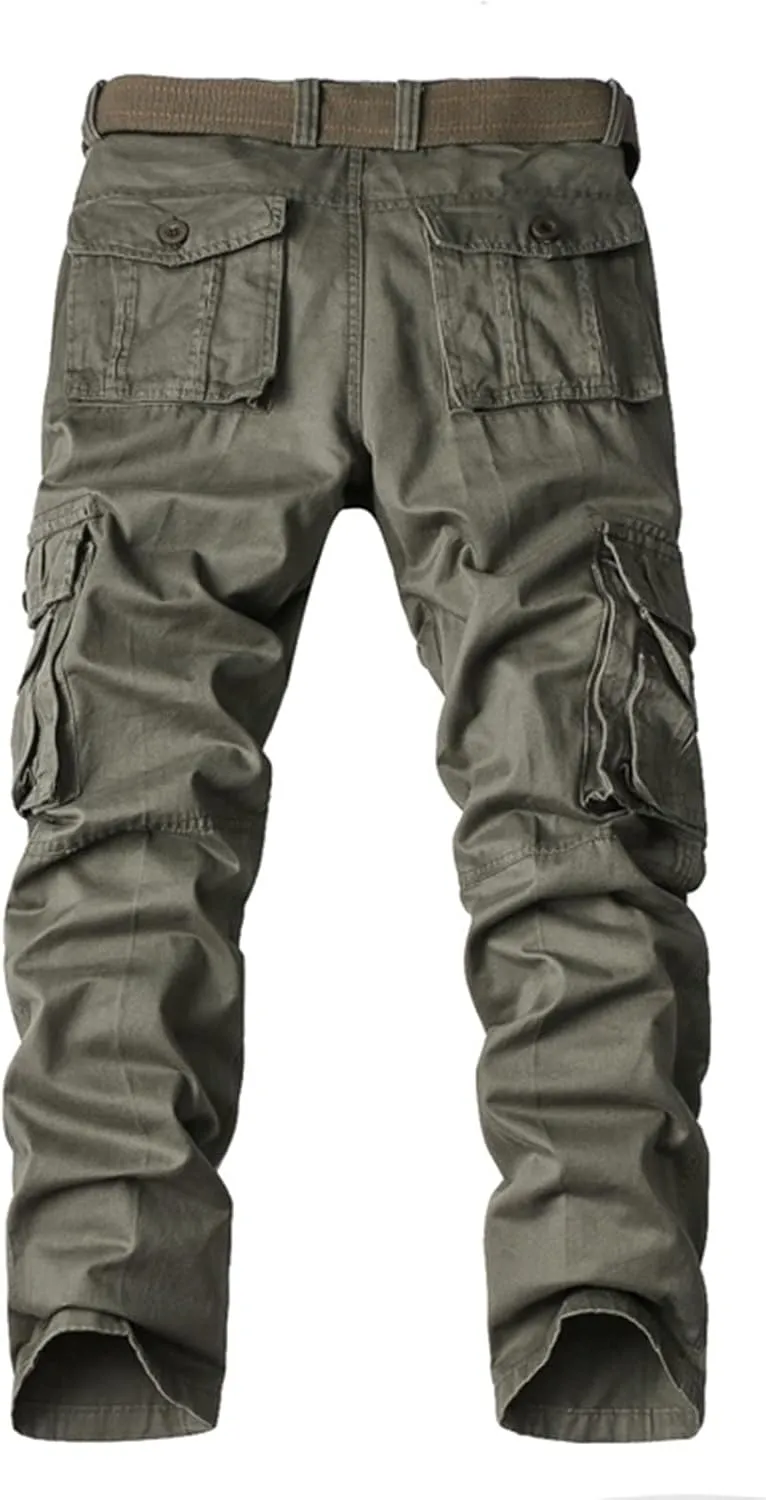 Dademeo Tactical Cargo Pants for Men Stretch Relaxed Fit Outdoor Work Pants Military Ripstop Casual Combat Assault Trousers