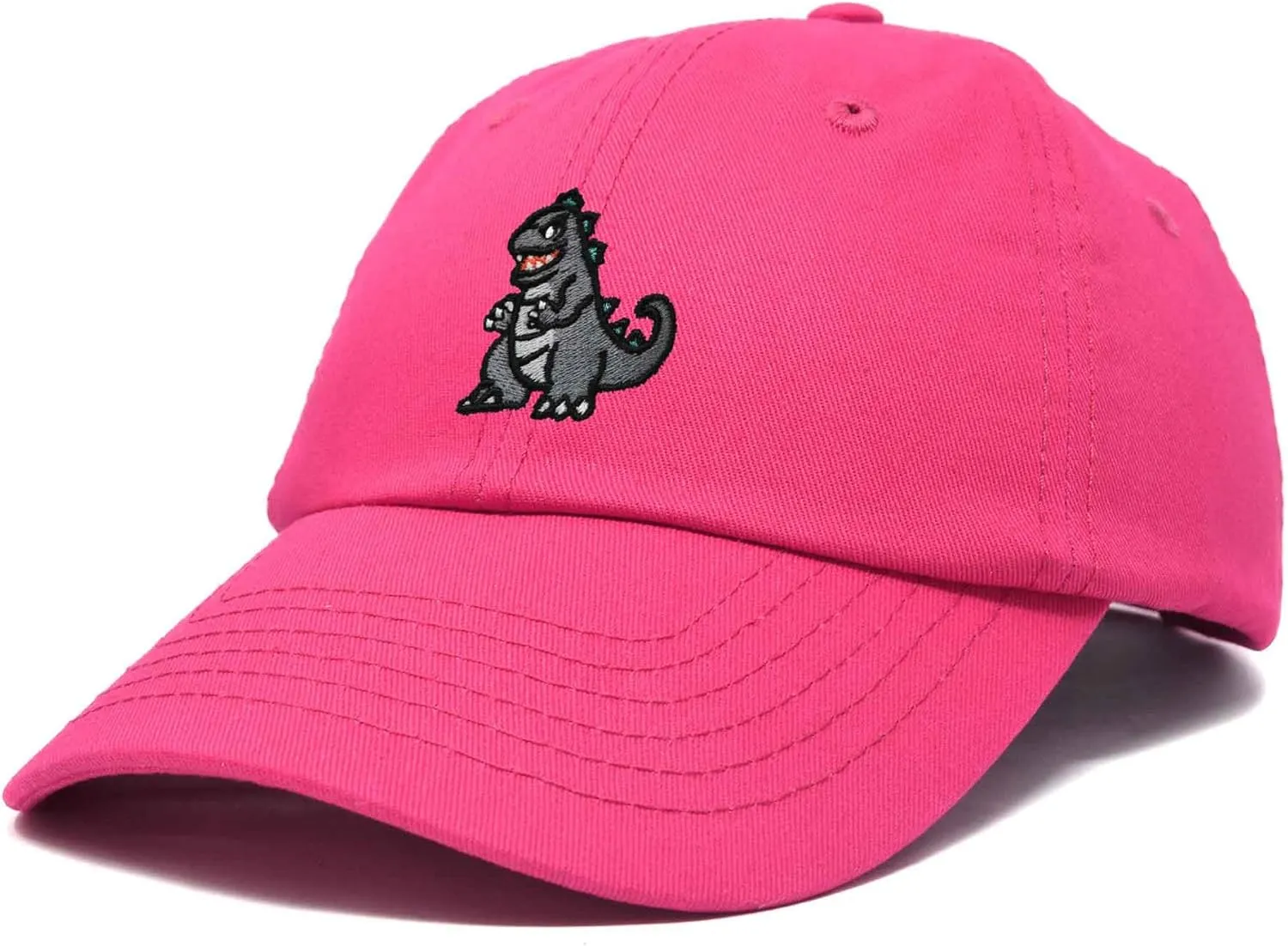DALIX Giant Lizard Kaiju Embroidered Cotton Dad Hat Baseball Cap Adjustable Glow in The Dark Mens
