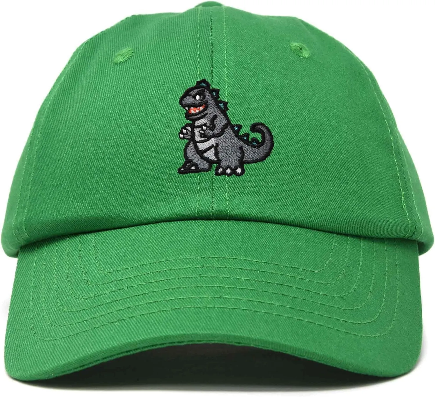 DALIX Giant Lizard Kaiju Embroidered Cotton Dad Hat Baseball Cap Adjustable Glow in The Dark Mens
