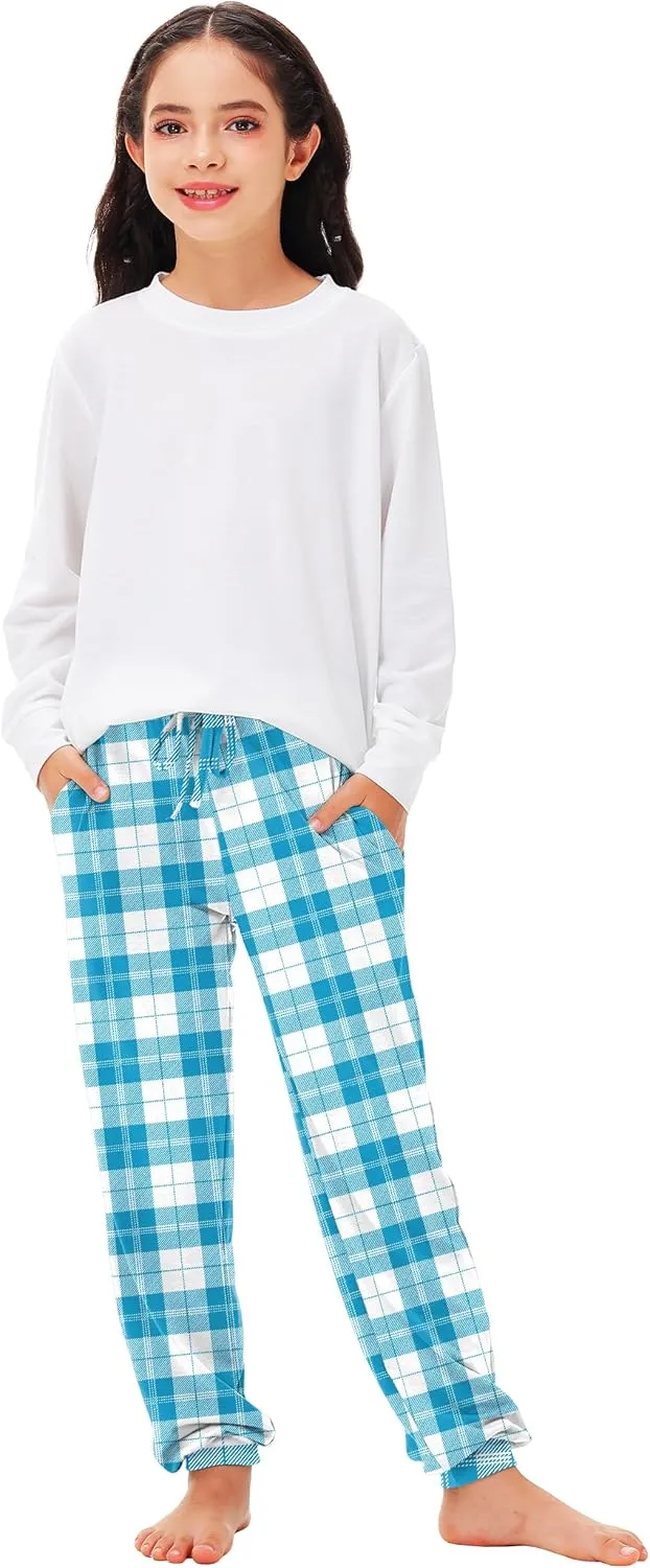 Deerose 4th of July Patriotic Pants American Flag Drawstring Sweatpants with Pockets 5-14 Years