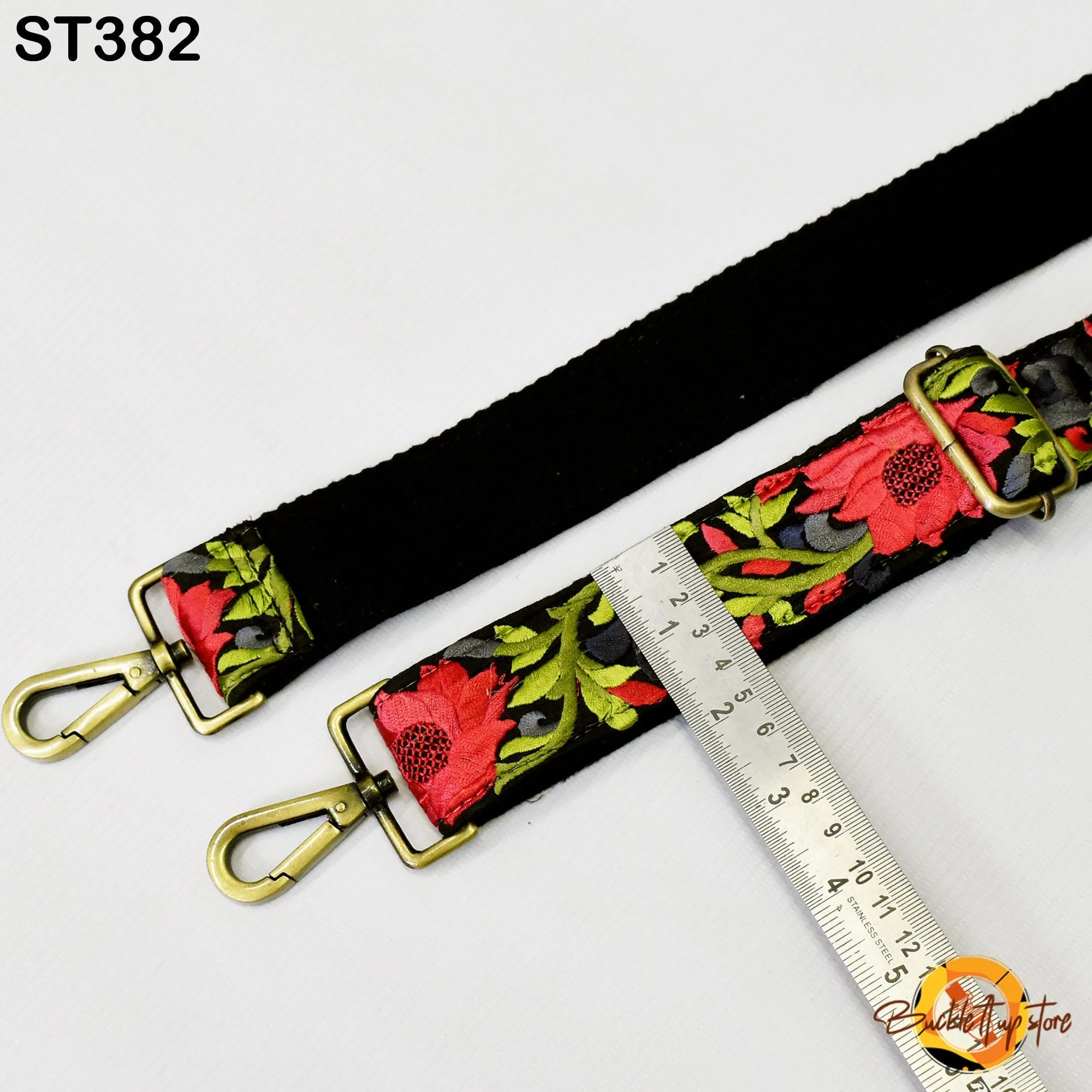 Detachable Crossbody Strap for Purses Bags Embroidery Replacement Messenger Strap Embroidered Boho Tote Handbag Strap Gift Mom Guitar Strap