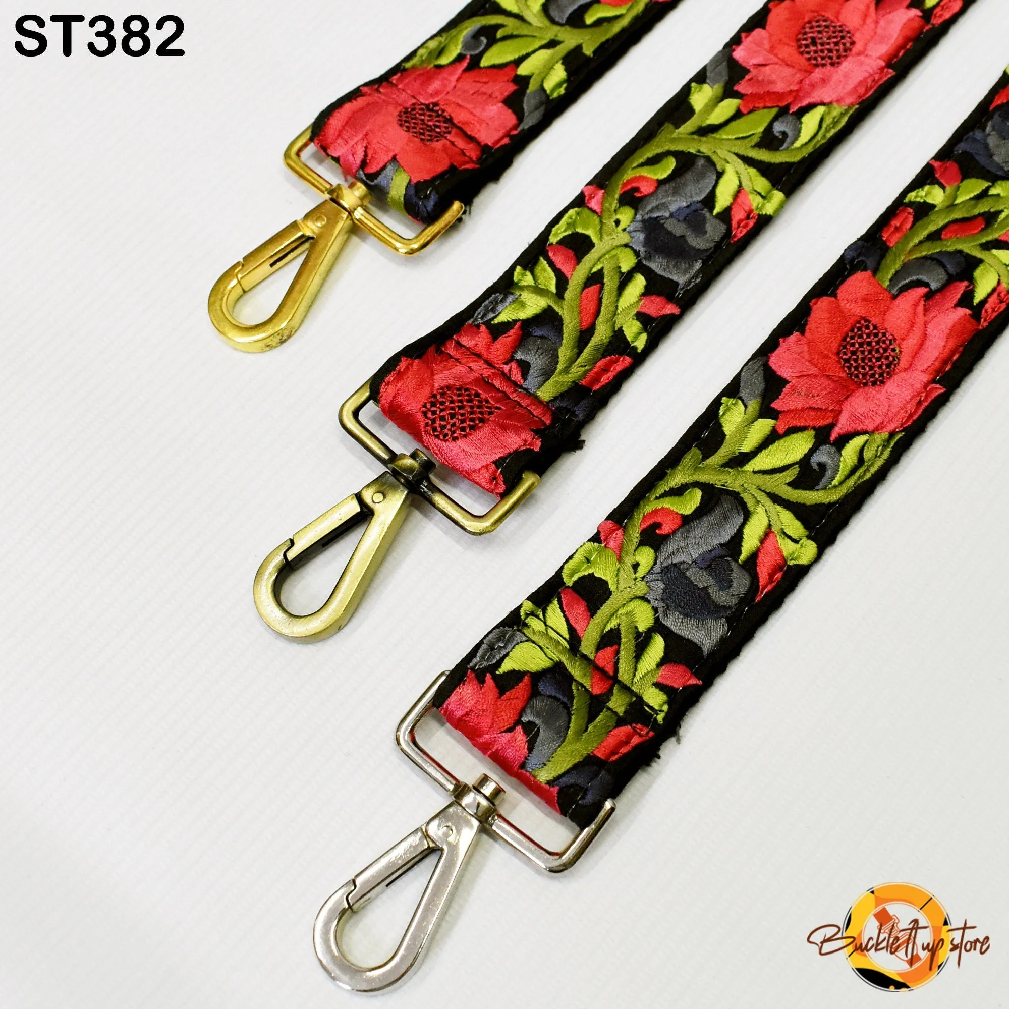 Detachable Crossbody Strap for Purses Bags Embroidery Replacement Messenger Strap Embroidered Boho Tote Handbag Strap Gift Mom Guitar Strap