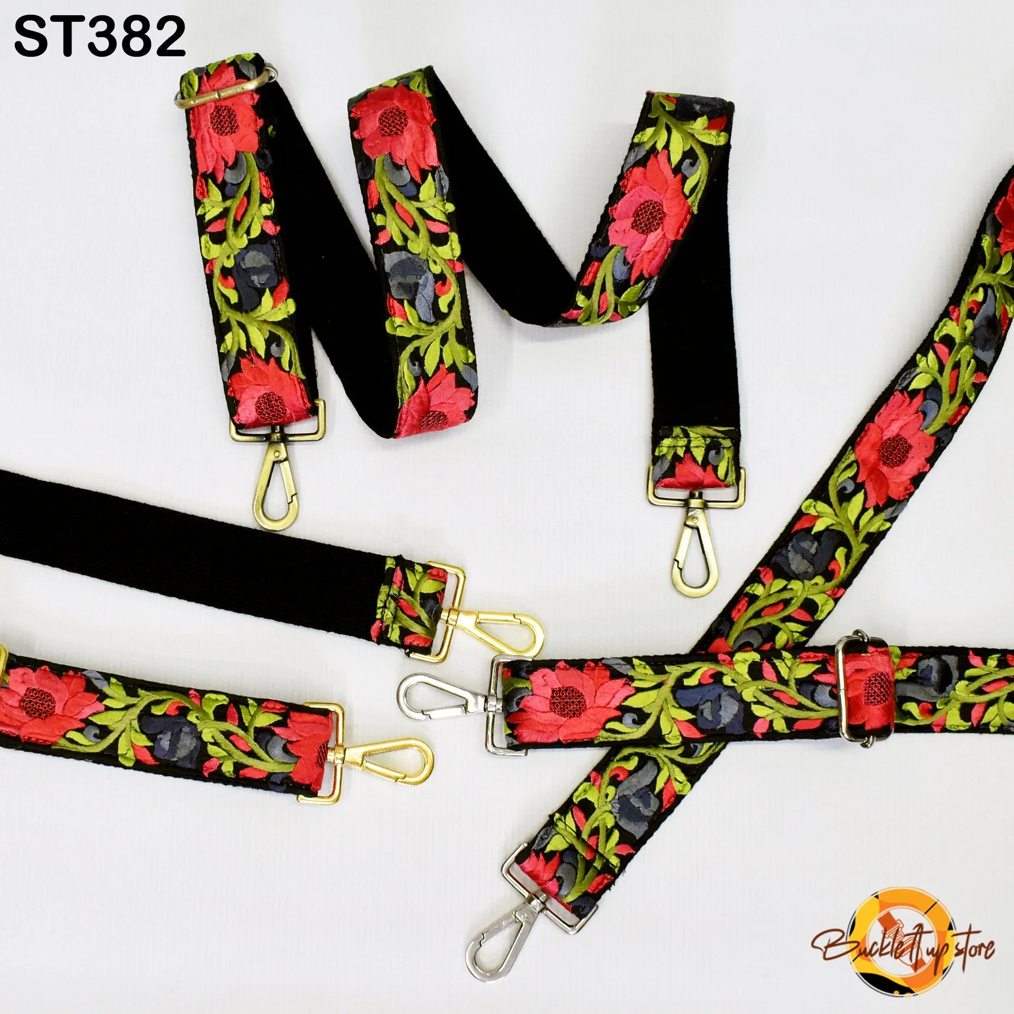 Detachable Crossbody Strap for Purses Bags Embroidery Replacement Messenger Strap Embroidered Boho Tote Handbag Strap Gift Mom Guitar Strap
