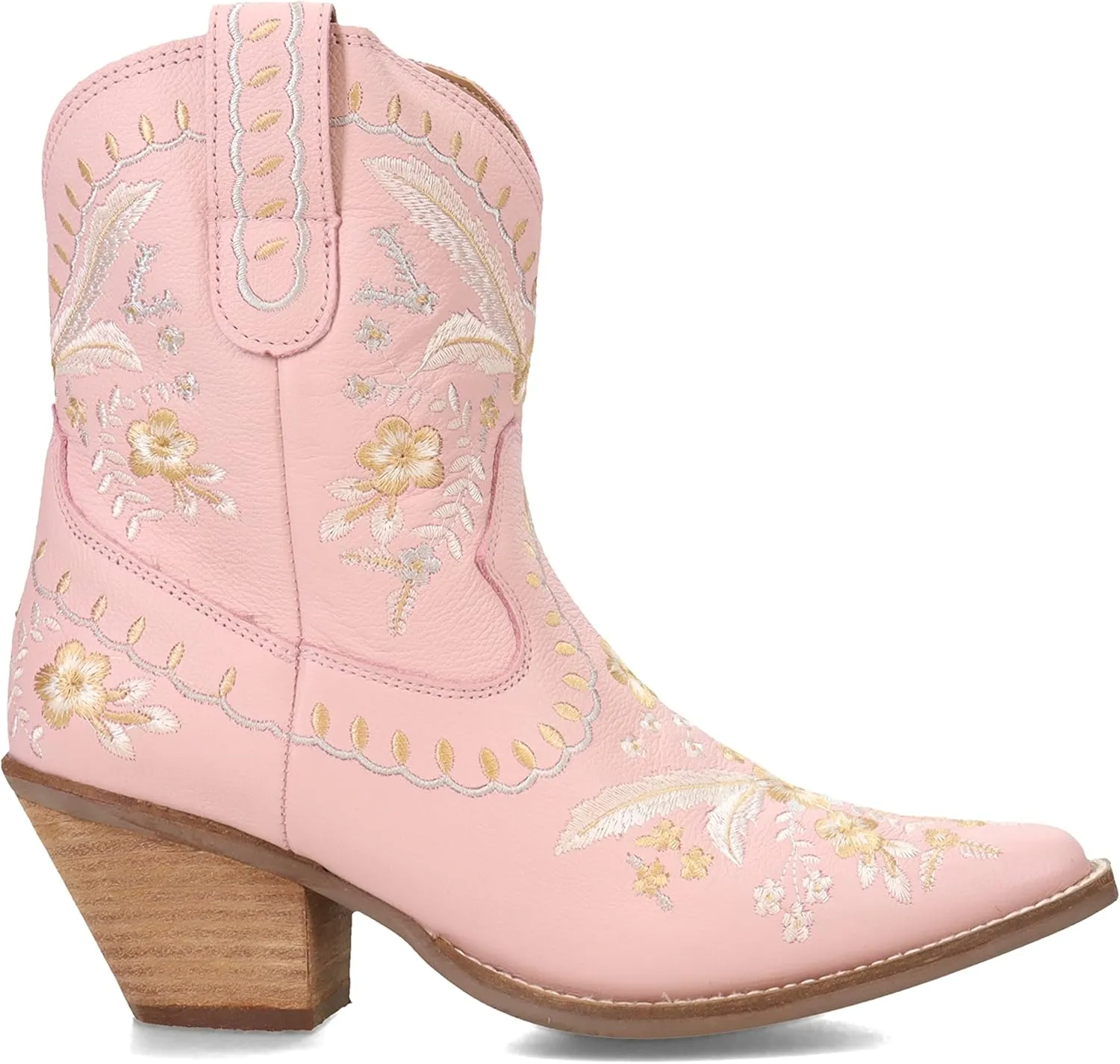 Dingo Women's Primrose Embroidered Floral Snip Toe Fashion Boot