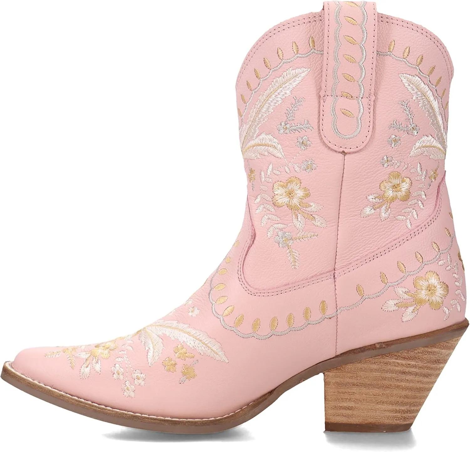 Dingo Women's Primrose Embroidered Floral Snip Toe Fashion Boot
