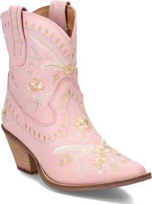Dingo Women's Primrose Embroidered Floral Snip Toe Fashion Boot