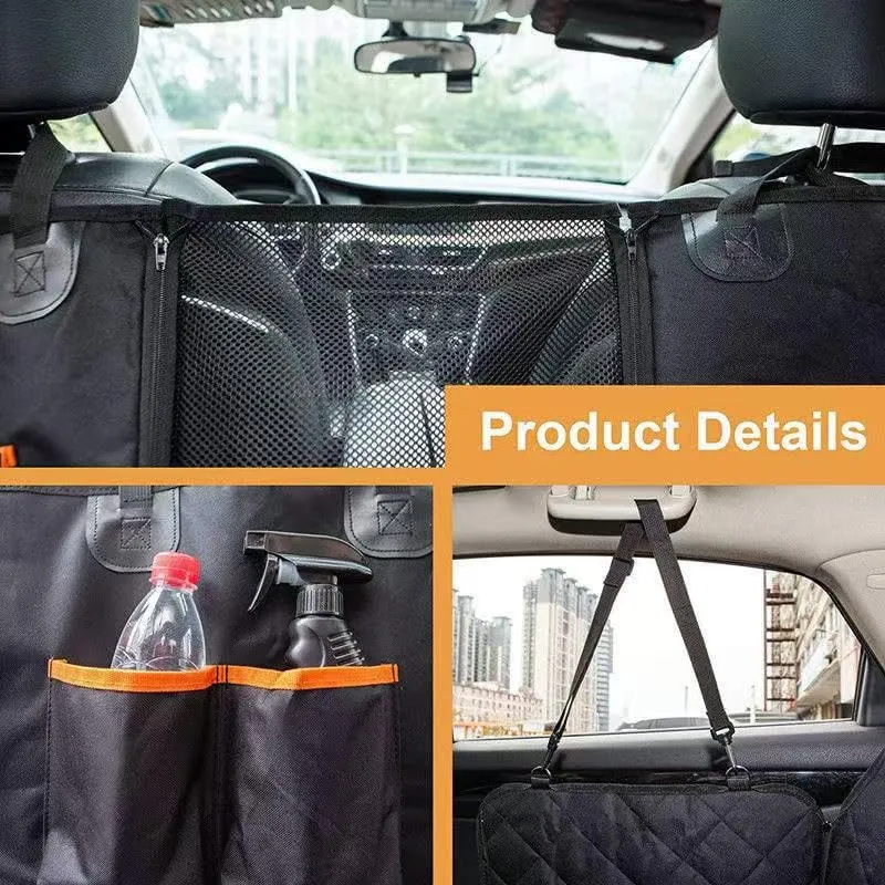 Dog Car Seat Cover for Mitsubishi Mirage 2013-2019, Dog Hammock for Car Back Seat, Waterproof Nonslip Car Boot Protector Blanket, Car Back Seat Cover Dog Car Seat Cover Blanket,A