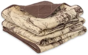 Donna Sharp Cowboy Cotton Quilted Throw Blanket is 50" x 60" - Machine Washable - Perfect for Rustic Decor