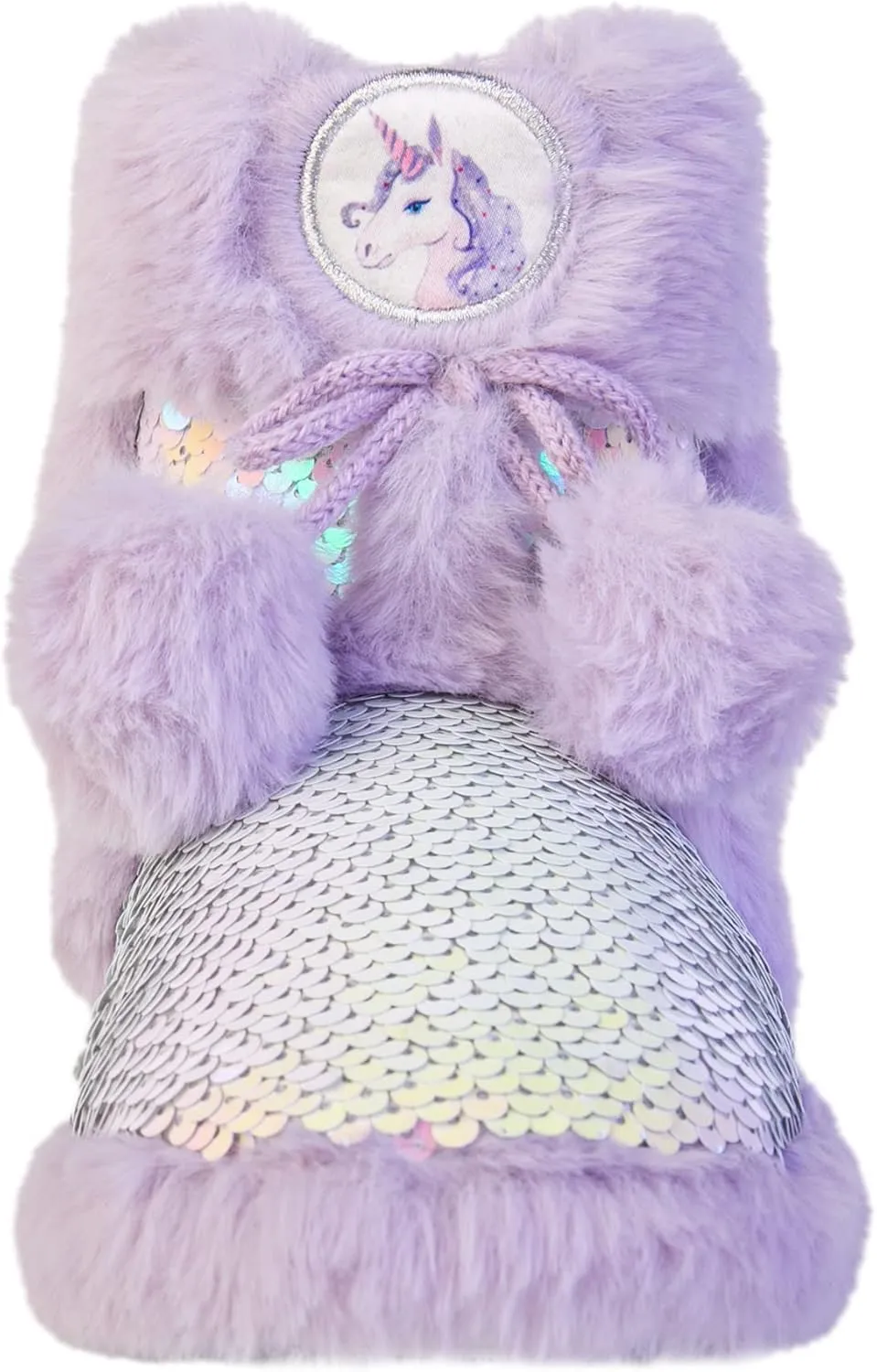 Dream Bridge Girls Kids Slippers Booties Home House Slippers Boots Toddler Cute Plush Fleece Warm Cartoon Indoor Outdoor Slip on Fluffy Booties Rainbow Shoes for Boys Girls