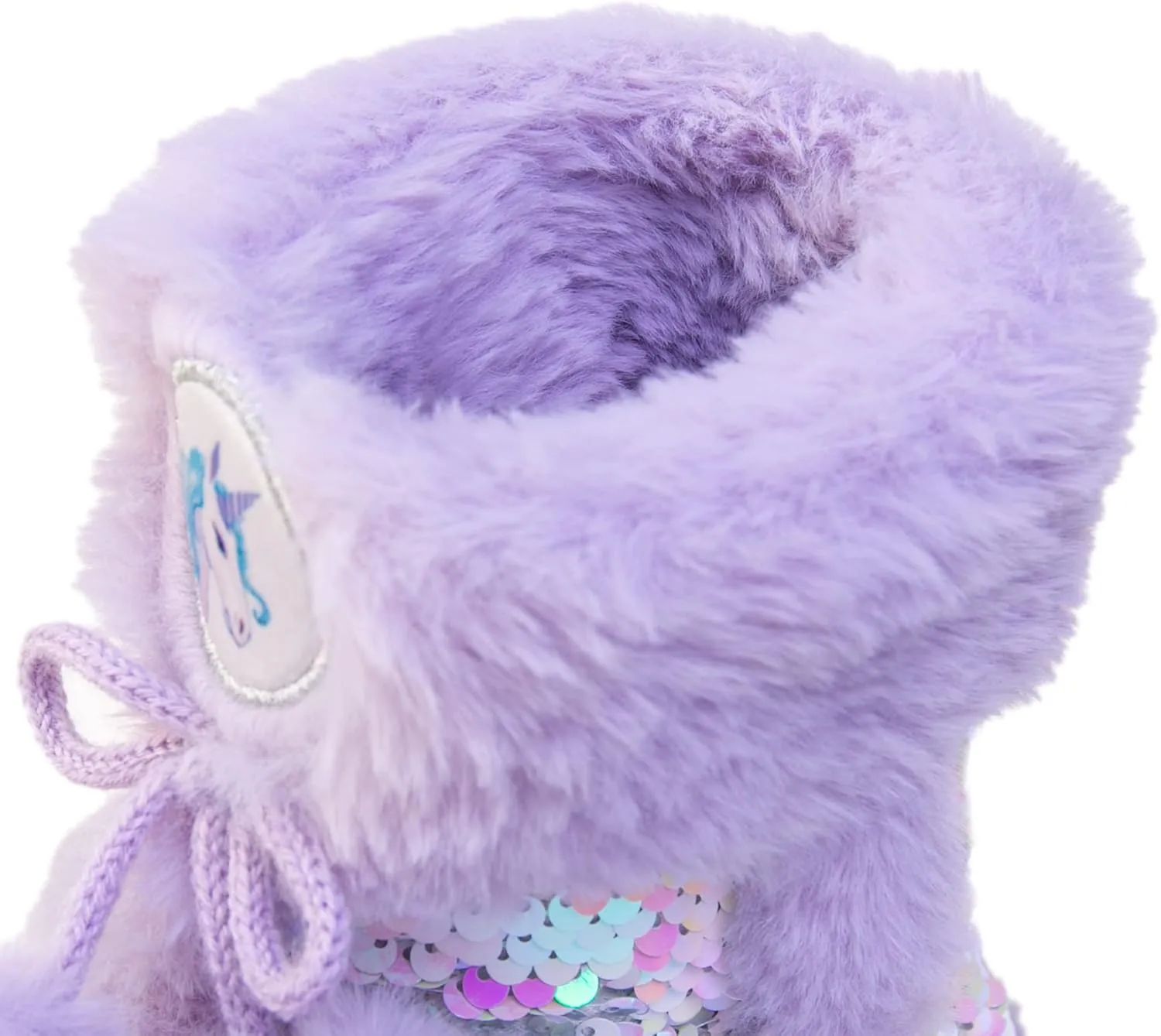 Dream Bridge Girls Kids Slippers Booties Home House Slippers Boots Toddler Cute Plush Fleece Warm Cartoon Indoor Outdoor Slip on Fluffy Booties Rainbow Shoes for Boys Girls