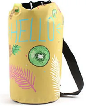 Dry Bag, Portable Rolling Float Storage Single Shoulder Inner Tank Design Colorful Water Bucket Bag for Beach Drift Swimming 10L (17.5mm / 0.69in)
