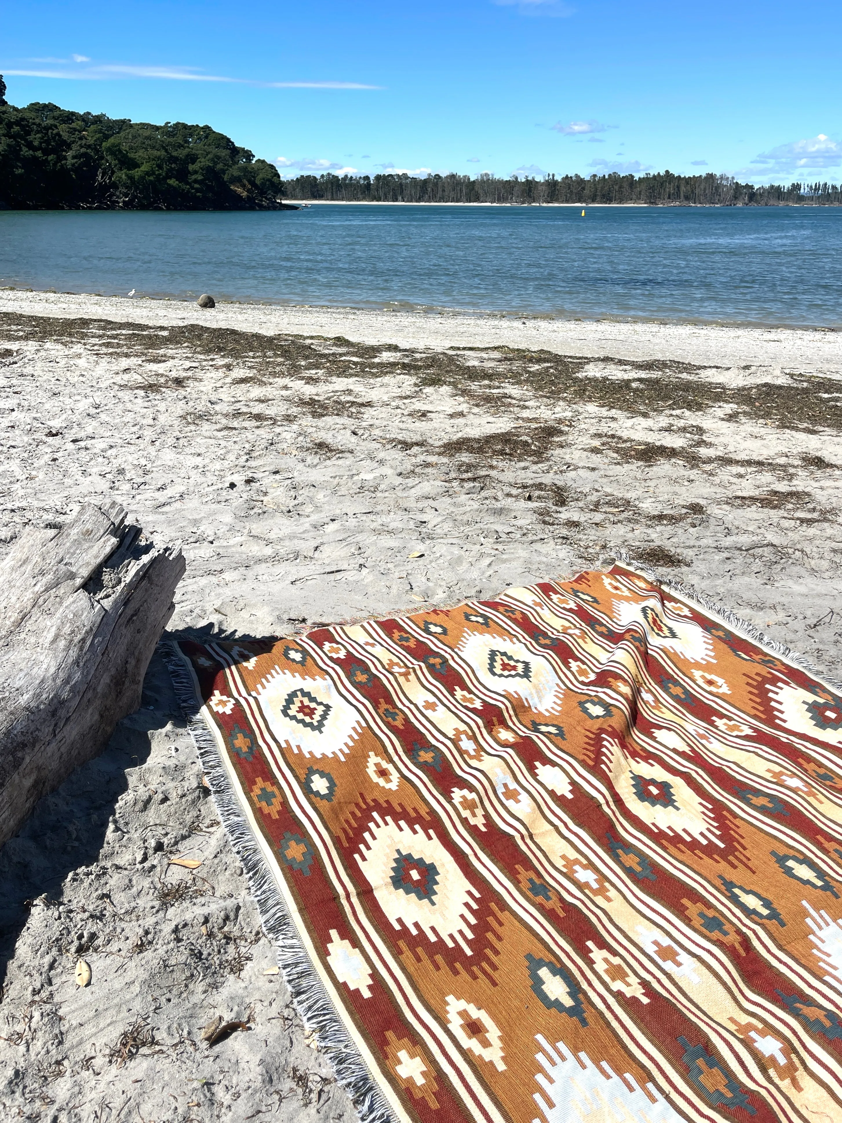 DUNES - Large Blanket 160 x 220 | Boho Throw Rug