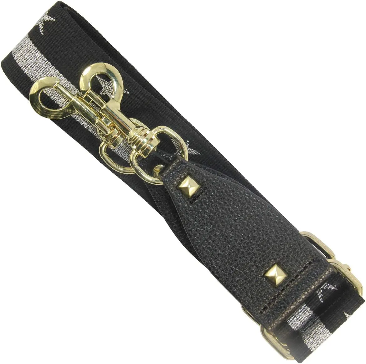 Duwi Wide Purse Strap Multicolor Striped Guitar Style Strap Adjustable Canvas Crossbody Bag Strap