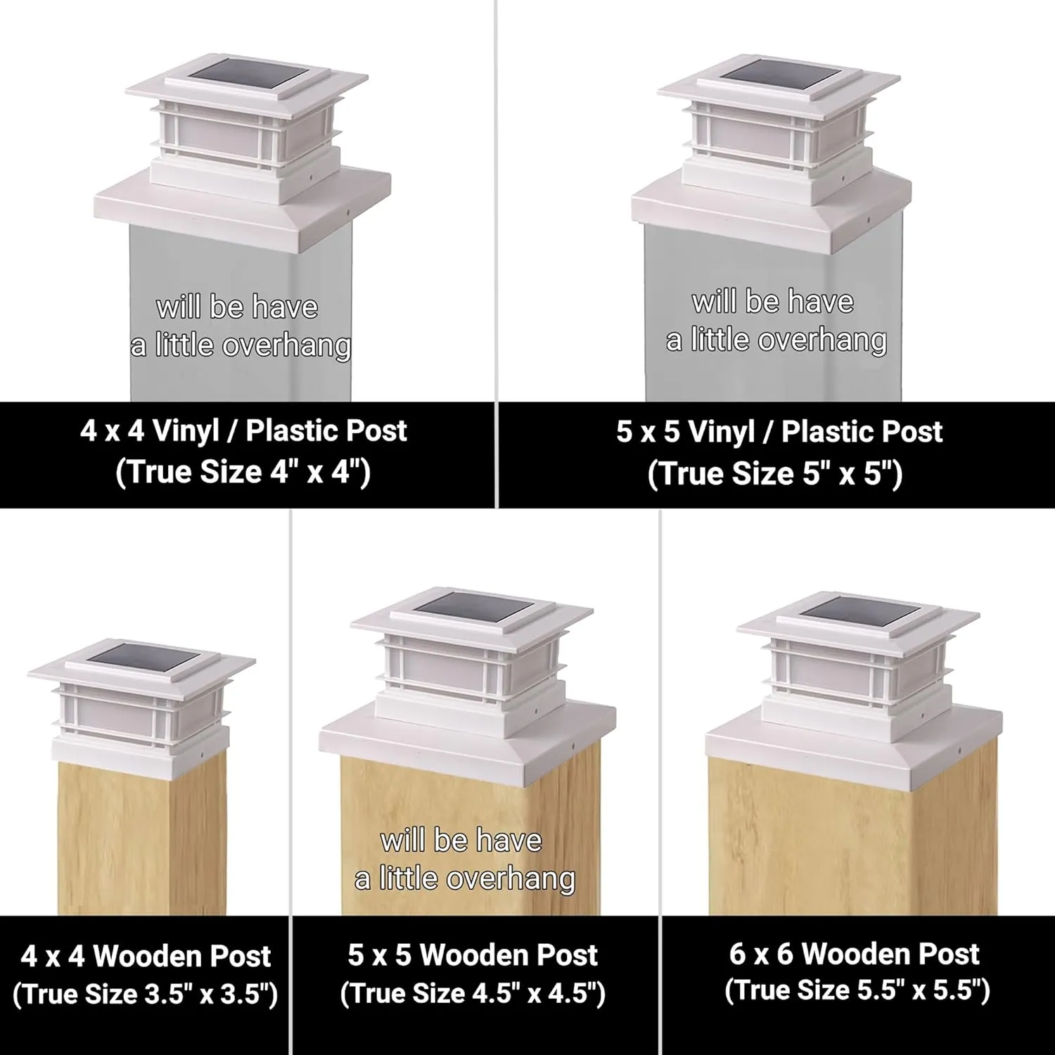 Dynaming 8 Pack Solar Post Cap Lights Outdoor with Flickering Flame Light, White Shell Fence Post Solar Lights Fit 4x4 5x5 6x6 Vinyl/Wooden Posts, Brightness LED Lighting Decor for Garden Deck Patio