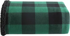 Eddie Bauer - Blanket, Super Soft Reversible Sherpa & Brushed Fleece Bedding, Throw Blankets for Couch, Ideal for Lounging (Cabin Plaid Green)