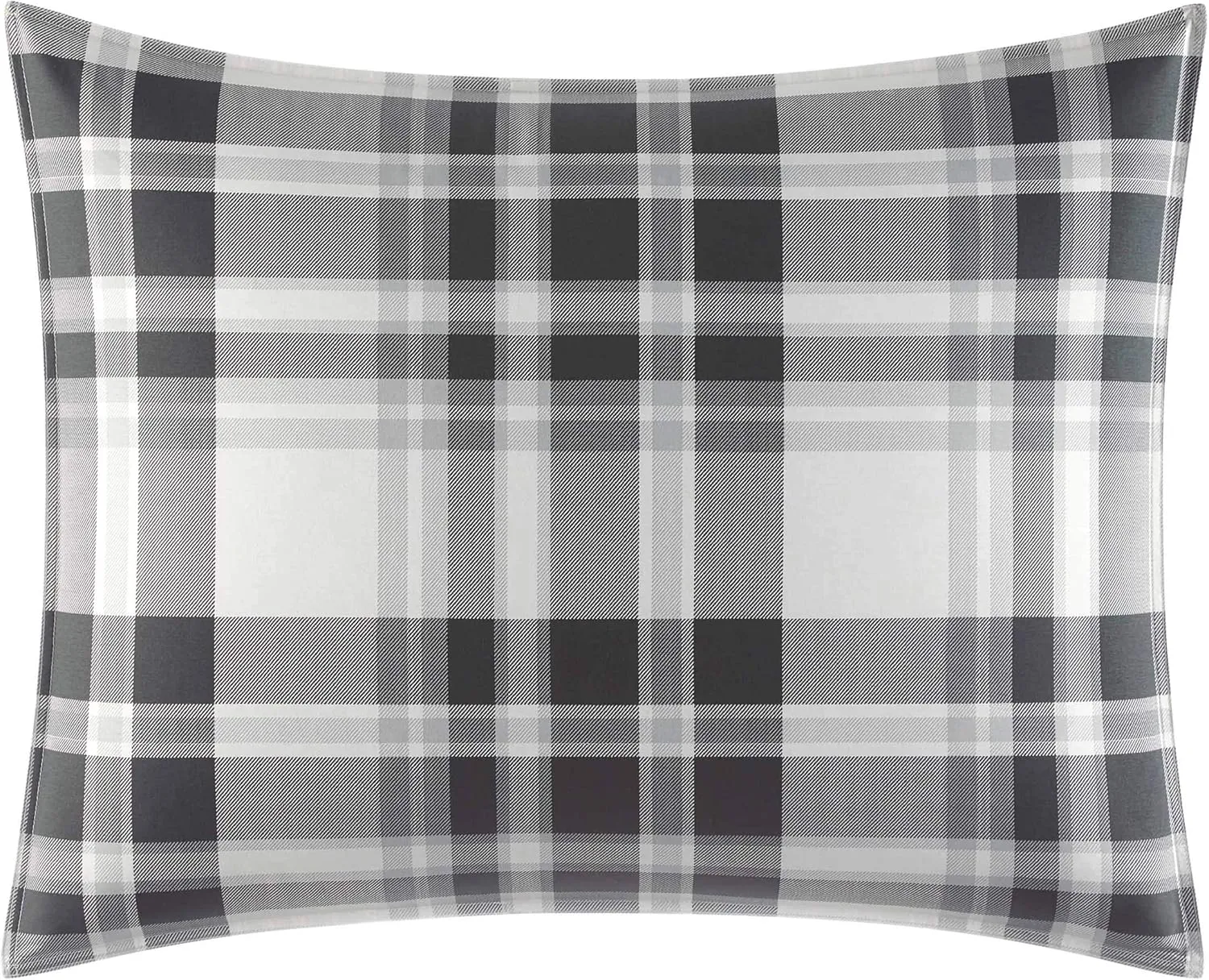 Eddie Bauer - Queen Comforter Set, Cotton Reversible Bedding with Matching Shams, Plaid Home Decor for All Seasons (Coal Creek Grey, Queen)