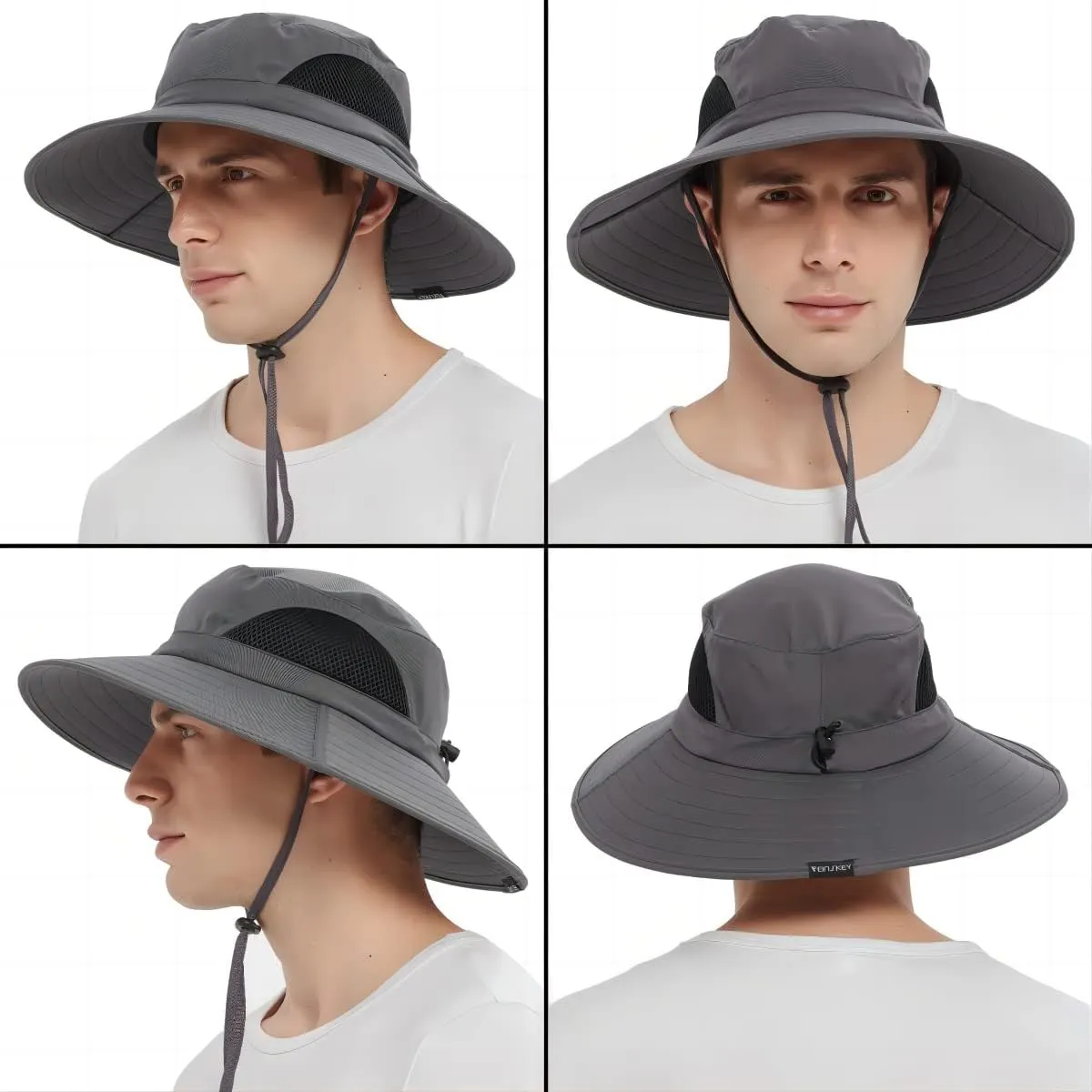 EINSKEY Wide Brim Sun Hat, UPF 50  UV Protection Waterproof Packable Bucket Hat for Men & Women, Fishing Hiking Beach Garden