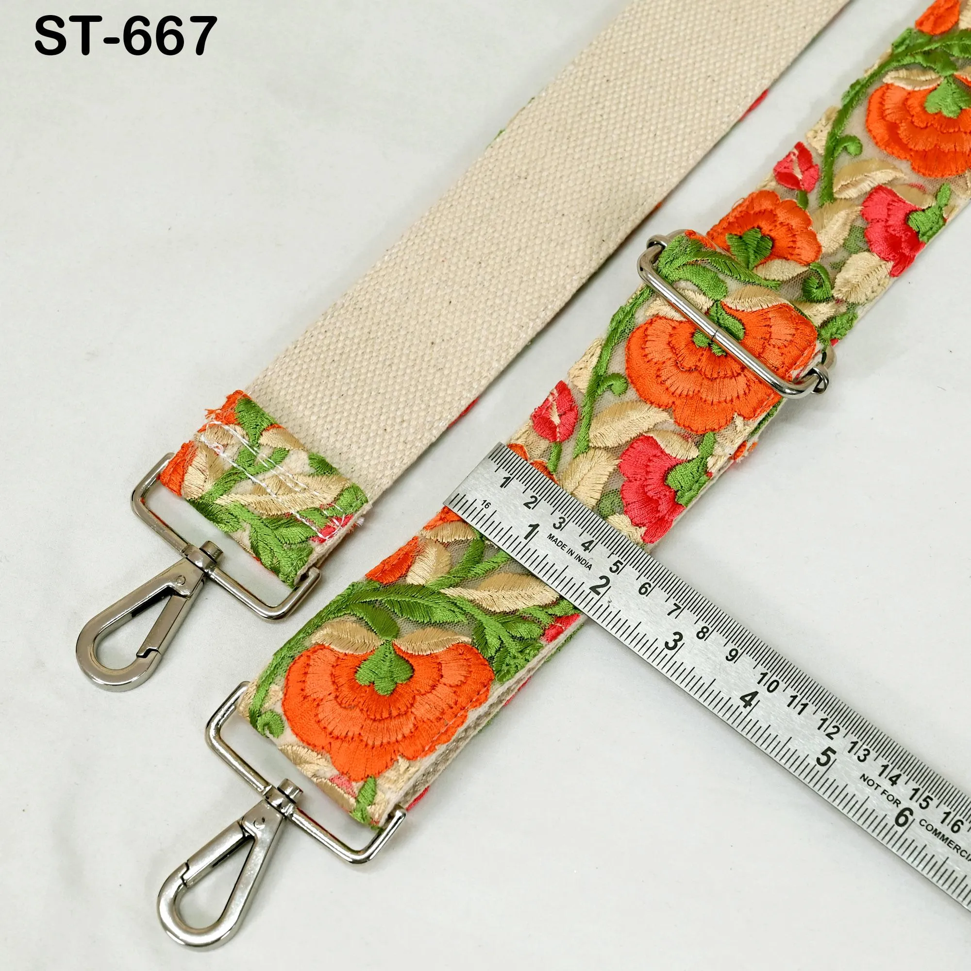 Embroidered Canvas Bag Strap Purse Strap Messenger Crossbody Strap for Purses Handbag Embroidery Replacement Strap Boho Guitar Strap Gift