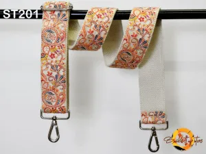Embroidery Boho Bag Strap Replacement Strap Adjustable Camera Strap Crossbody Strap for Purses Embroidered Handbag Guitar Strap Gift for her