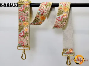 Embroidery Detachable Camera Strap Crossbody Strap for Purses Embroidered Handbag Boho Bag Strap Replacement Strap Guitar Strap Gift for her