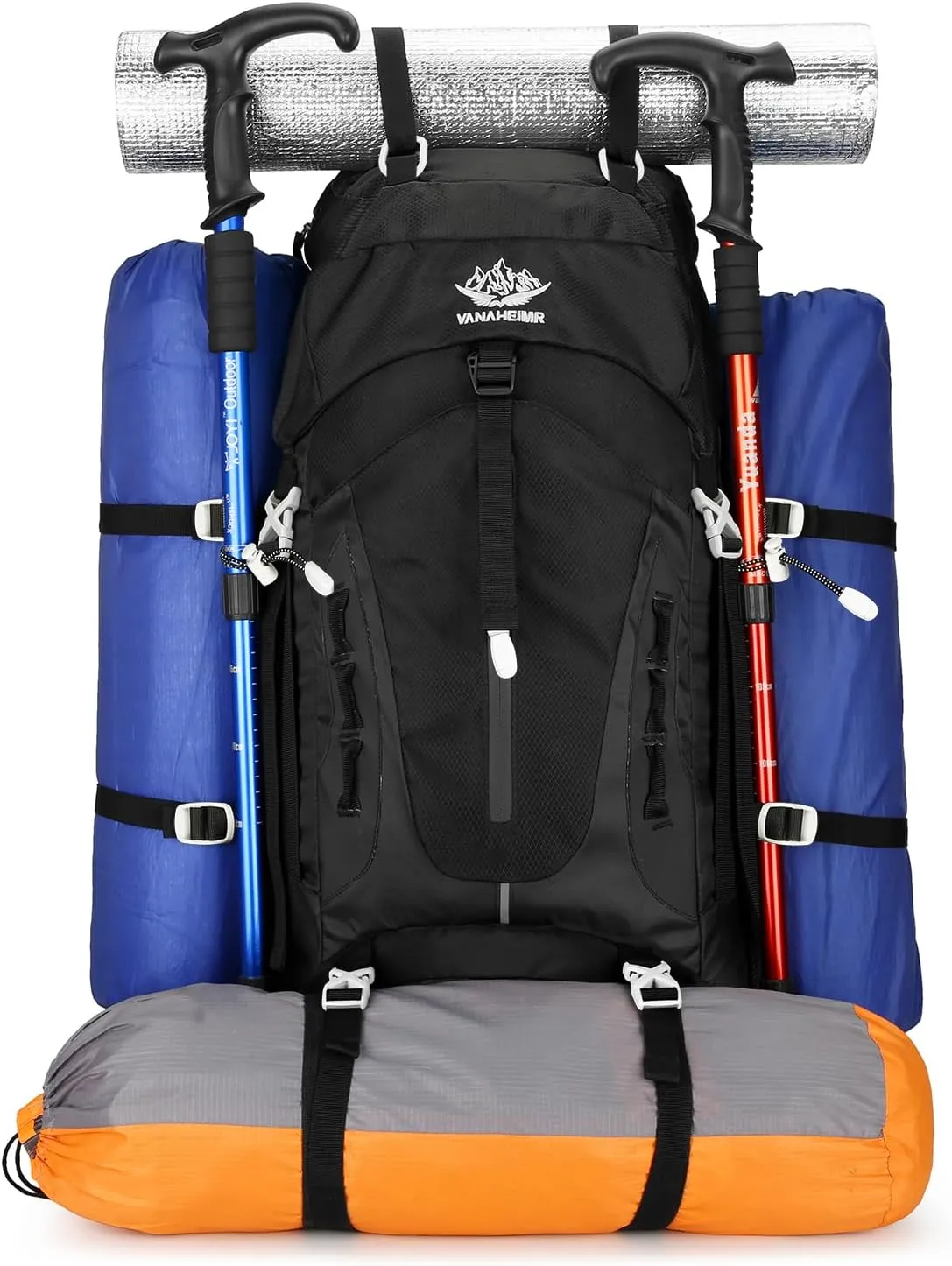 Esup 50L Hiking Backpack Men Camping Backpack with rain cover 45l 5l Lightweight Backpacking Backpack Travel Backpack