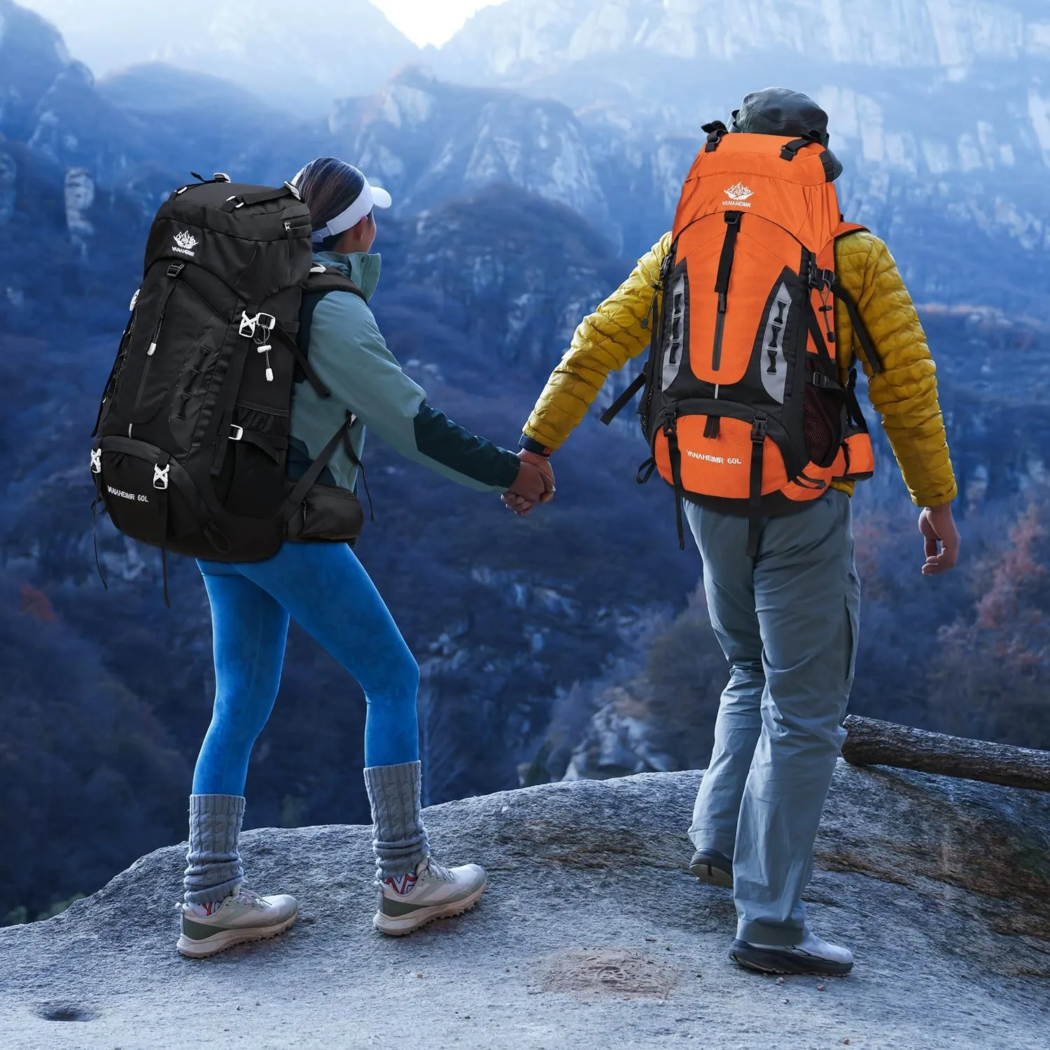 Esup 50L Hiking Backpack Men Camping Backpack with rain cover 45l 5l Lightweight Backpacking Backpack Travel Backpack