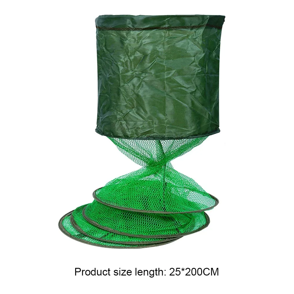 EVA Live Fish Bucket Carrying Handles Collapsible Live Fish Box with Side Pockets and Zipper Fish Bait Bucket for Travel Camping
