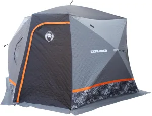 Explorer Series Wide Bottom Insulated Ice Shelter, 6-8 Person Ice Fishing Tent for Ice Fishing
