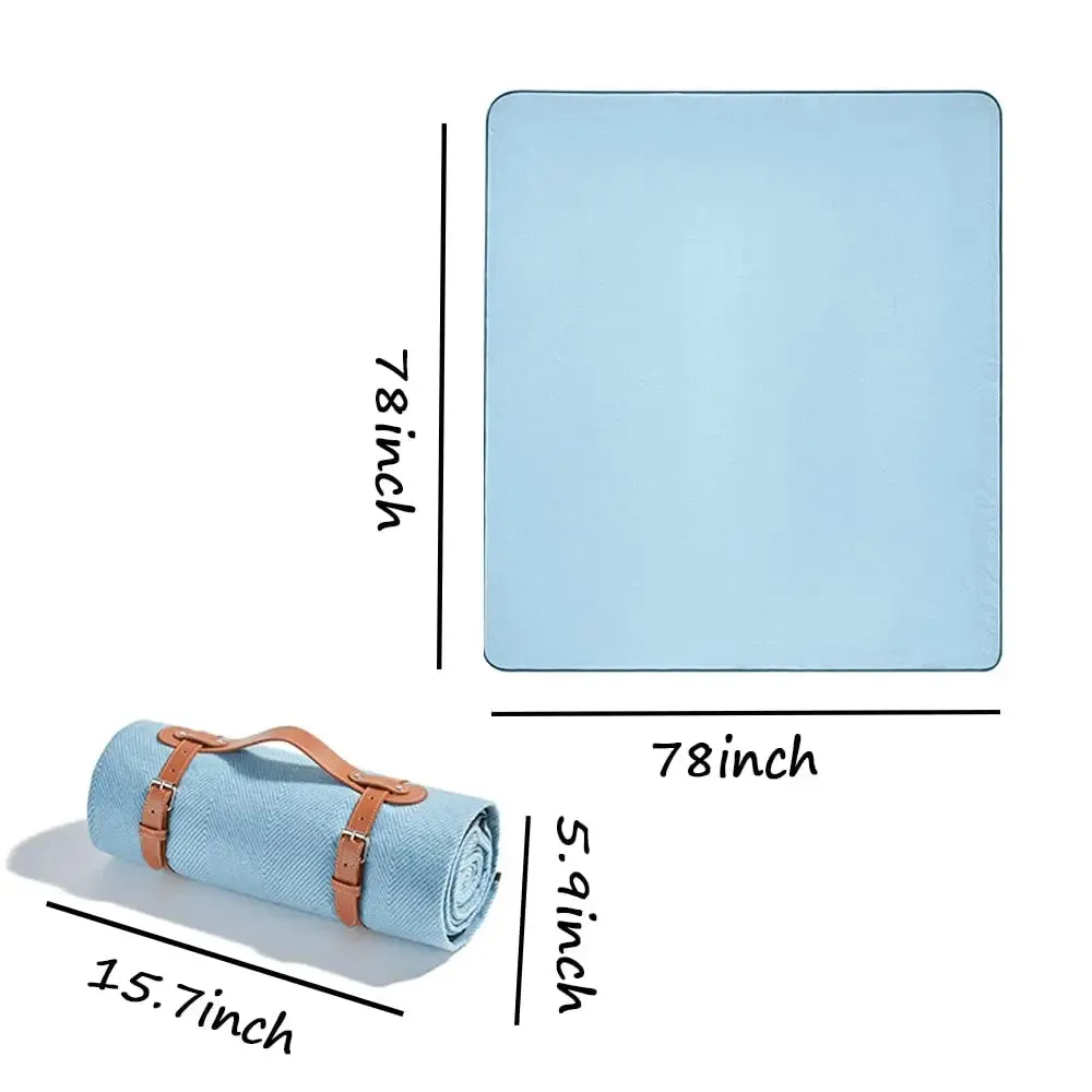 Extra Large Waterproof Picnic Blanket – Portable Outdoor Camping & Beach Mat with Carry Strap