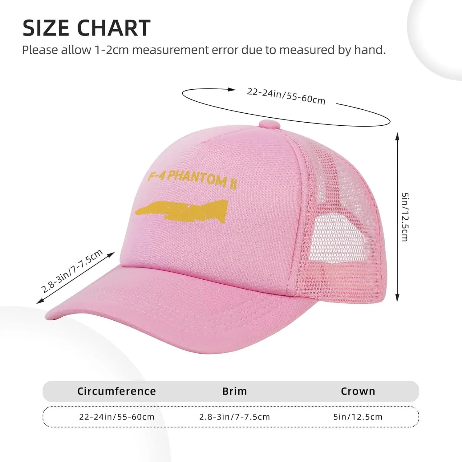 F-4 Phantom Ii Bucket Hat Mesh Back Cover Men Women Adjustable Baseball Trucker Hat