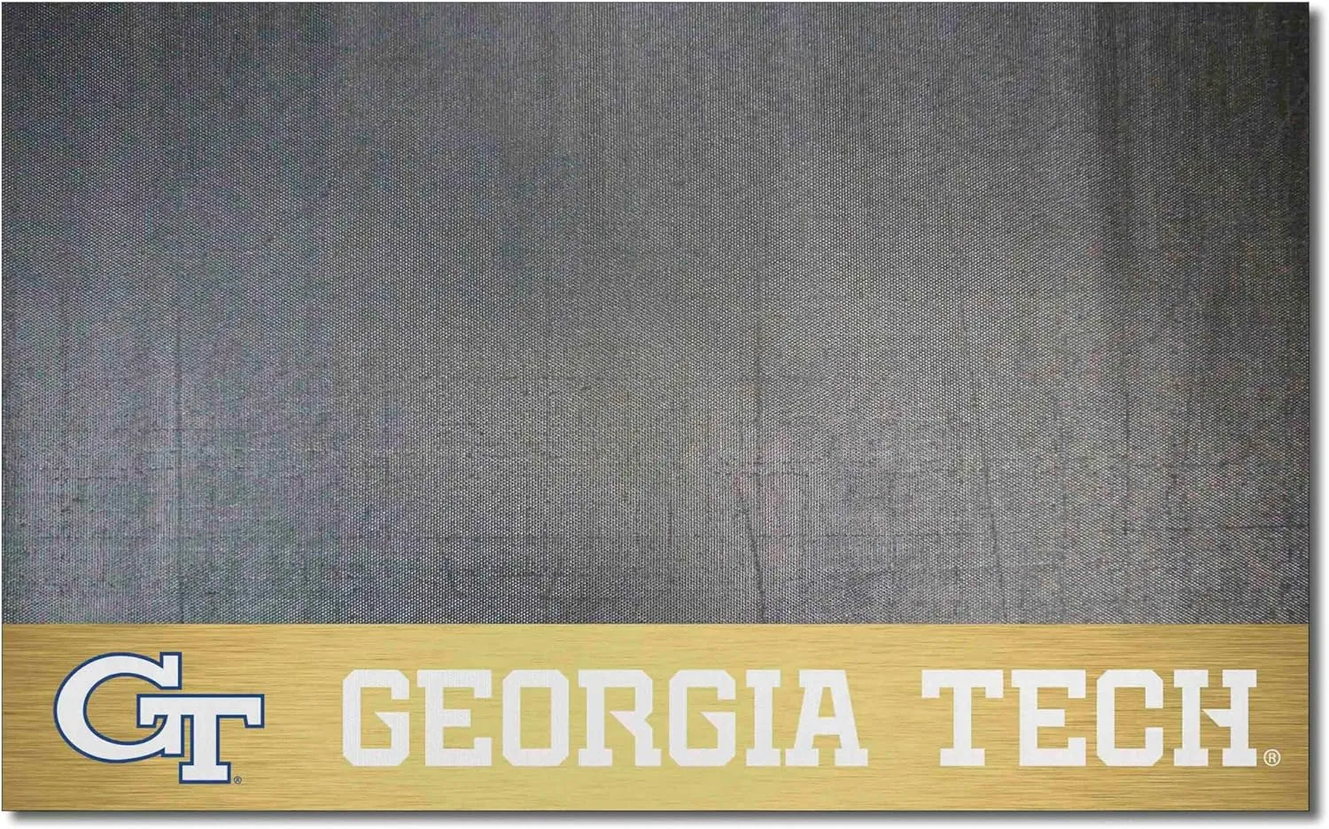 FANMATS 12106 Georgia Tech Yellow Jackets Vinyl Grill Mat - 26in. x 42in. - Deck Patio Protective Mat | Oil, flame, and UV resistant - GT Logo, Gold