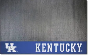 FANMATS 12122 Kentucky Wildcats Vinyl Grill Mat - 26in. x 42in. - Deck Patio Protective Mat | Oil, flame, and UV resistant