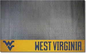 FANMATS 12136 West Virginia Mountaineers Vinyl Grill Mat - 26in. x 42in. - Deck Patio Protective Mat | Oil, flame, and UV resistant