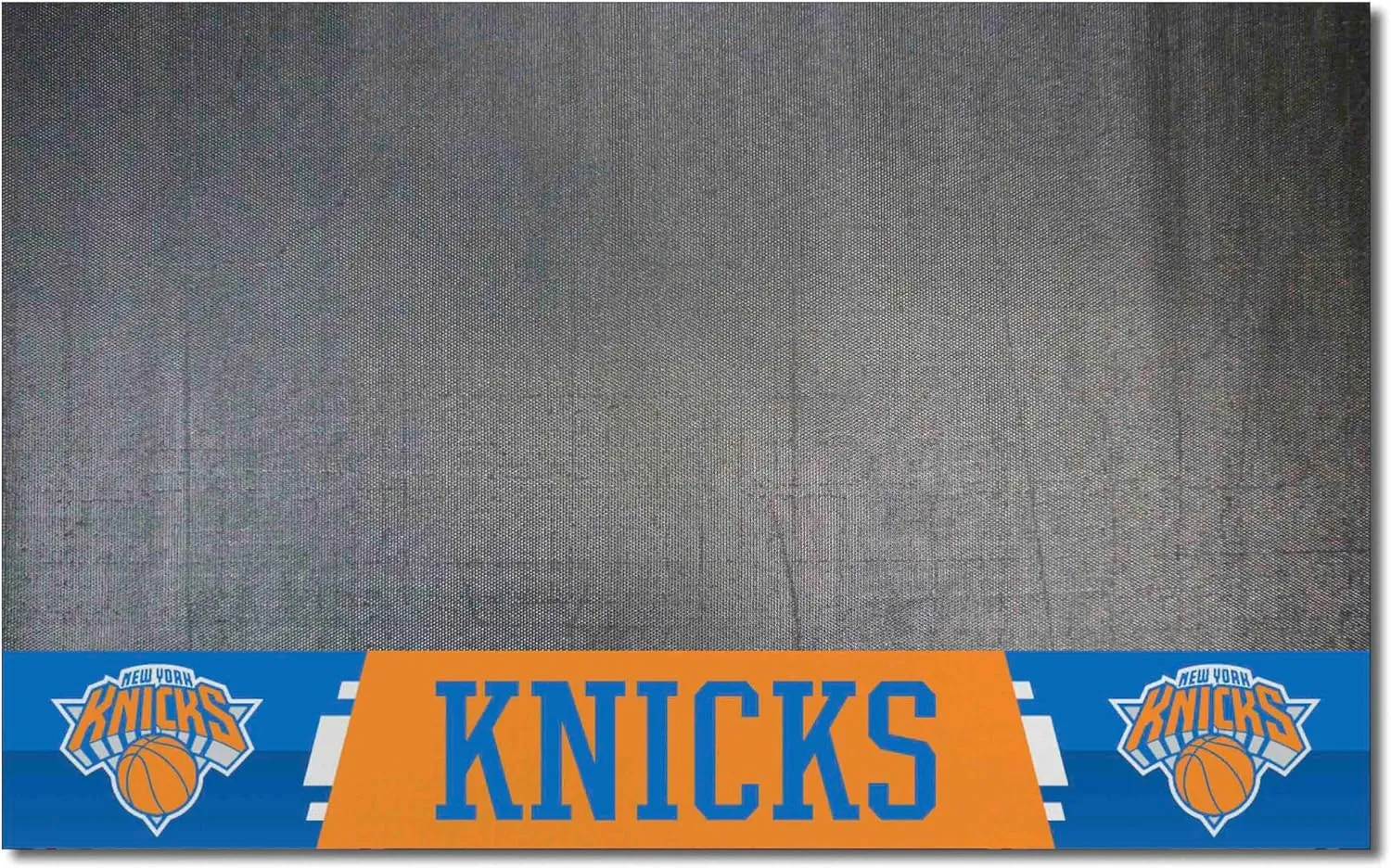 FANMATS 14214 New York Knicks Vinyl Grill Mat - 26in. x 42in. - Deck Patio Protective Mat | Oil, flame, and UV resistant